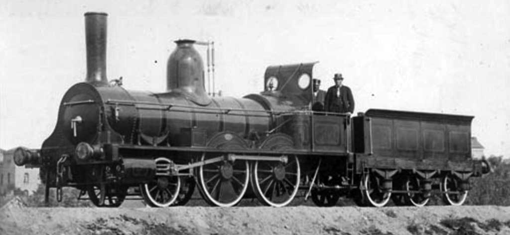 norges første damplokomotiv 1854
